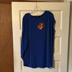 IMAN Blue Blouse Relaxed Fit